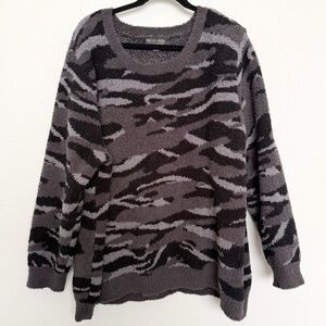 Barefoot Dreams CozyChic Seaside Crew-Neck Pullover Sz 3X